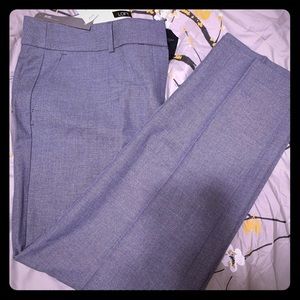 NWT! Loft blue/white speckled Julie slim pants!